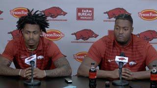 Caleb Wooden, Corey Robinson II talk Arkansas spring football