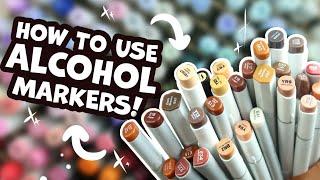 Tips on Alcohol Markers - how to blend | color using alcohol marker