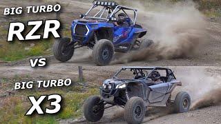 BIG TURBO Polaris RZR Turbo S vs BIG TURBO Maverick X3 XRS!