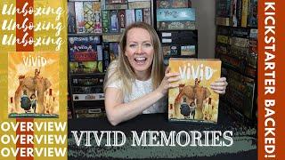 VIVID MEMORIES | Unboxing and Review of the Route Building, Drafting Strategy Game