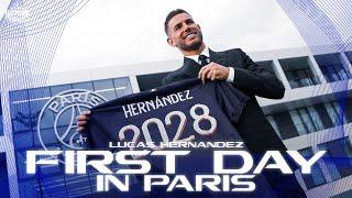  THE FIRST DAY OF LUCAS HERNÁNDEZ IN PARIS !  #WelcomeHernández