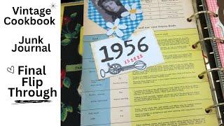 Flip Through of Junk Journal Cookbook Final Episode