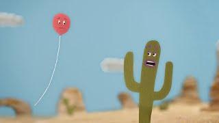 Cactus and Balloon | Stop Motion Short Film