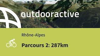 parcours vélo de route en Rhône-Alpes: Parcours 2: 287km