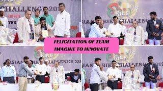 AITAM Management Felicitation of IMAGINE TO INNOVATE Team