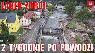 Lądek-Zdrój 2 tygodnie po powodzi. Straty są ogromne, trwa wielkie sprzątanie i naprawa zniszczeń