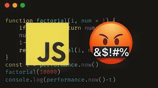 Benchmarking JavaScript Is A Mess