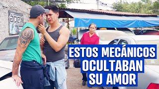 Estos mecánicos ocultaron su amor por miedo al que dirán.