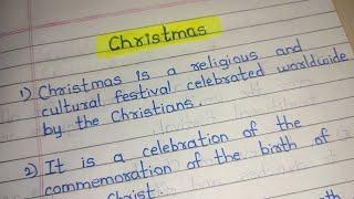10 Lines on Christmas Essay in English || Christmas Essay in English || GSV Education