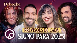 PREVISÕES PRA CADA SIGNO EM 2025 + TARÔ E ASTROLOGIA | DEBOCHE ASTRAL AO VIVO T3E8 | DiaTV