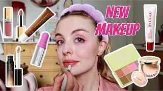 FULL FACE OF NEW BEAUTY | dior sequin lipsticks, refy lip blurs, haus labs, summer fridays