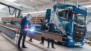 ​​Knap staaltje werk met Scania S770 V8-POWER duo van Brink Staalbouw!