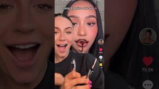 ANGELINA JOLIE LIPS MAKEUP HACK?!  ib taontm #makeup