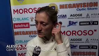 Alessia Tuttino post Tavagnacco-Sassuolo 1-0