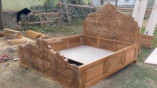 Amazing wooden bed. Palang kaise banate he by Make in wood.