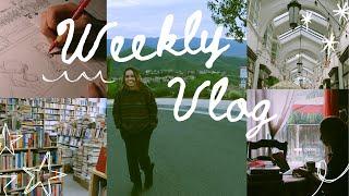 A week of comic drawing, exploring different cafes, and reading | Weekly Studio Vlog #6