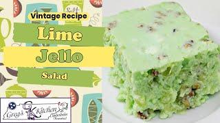 Forgotten Dessert Of The 1950's - Easter Recipe - Lime Jello Dessert