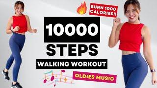 10000 Steps a day WEIGHT LOSS WALKING WORKOUT - No repeat, WALK WITH GREATEST OLDIES