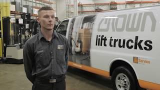 Crown Lift Trucks Technician Dominik Glowacz Talks Universal Technical Institute / UTI