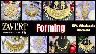 Zaveri Forming Jewellery Wholesale | Forming 1 Gram Gold Jewellery Wholesale | Gold Lookalike