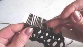 Вязание на линейке (убавление, прибавление петель). Knitting on the line (decrease, adding loops).