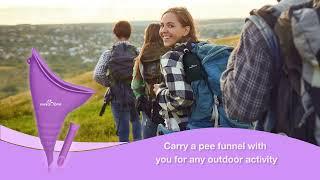 Portable Female Urination Device for Women: Silicone Female Urinal Device Pee Standing Up Funnel