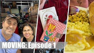 MOVING EPISODE 1: Realizing We're Hoarders, Sentimental Childhood Diaries & What's for Dinner