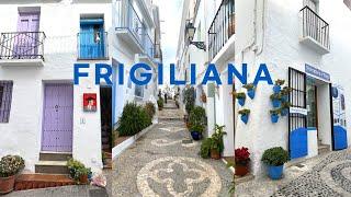 [4K]Andalucia, Spain: Beautiful White Village of Frigiliana Feb. 2022.