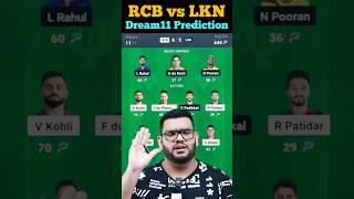 RCB vs LKN Dream11 Prediction|RCB vs LKN Dream11| #dream11 #dream11prediction #rcbvslkn