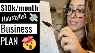 How to make $10k per month as a hairstylist || Hairstylist Business Plan for 2020!