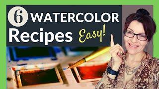 Watercolor Color Mixing Tutorial (6 EASY Recipes!)