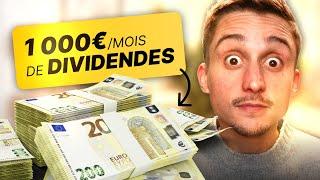 Combien d'€ pour gagner 1000€ /mois de dividendes ? (Cas chiffrés : Air Liquide, Apple, ETF...)