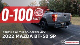 2022 Mazda BT-50 SP 0-100km/h & engine sound