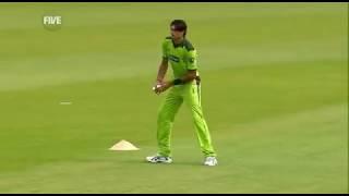 Mohammad Irfan Bowls his 1st Over in ODI v England 1st ODI 2010