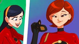 Helen Parr and Violet's First Joint Mission ӏ The Incredibles comic dub