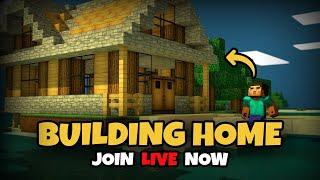 Building Home in Minecraft Live  #minecraftlivesteam  #shortslive #livegaming