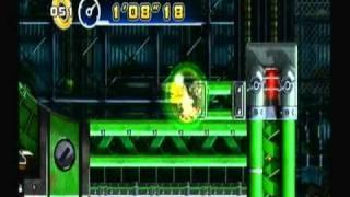 Sonic 4: Mad Gear Zone Act 2 Speedrun (1:56)