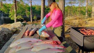 MUST TRY TRADITIONAL SWEDISH FOODS - Fishing Experience at a Swedish Lake | SAPA TV