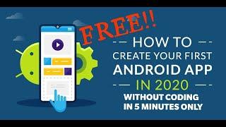 How to Create Android App Without Coding in 5 Minutes | Fully Server Integration | FREE NO ADS