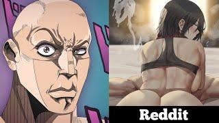 Attack on Titan Female Edition | Anime vs Reddit #2 (the rock reaction meme)