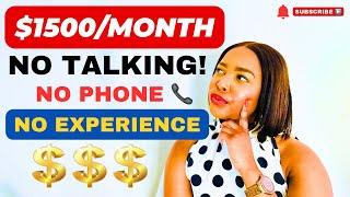 Make Money Online 2024 | No Talking, No Phone, No Experience #workfromhomeanywhere #makemoneyonline