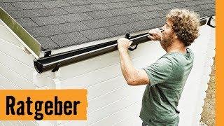 Dachrinne montieren | HORNBACH Meisterschmiede