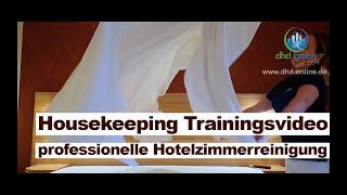 Hotel HOUSEKEEPING Training Video professionelle HOTELZIMMERREINIGUNG DHD