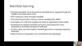 Course Fundamentals of AI, Lecture 4, Manifold learning, Part 1, Introduction