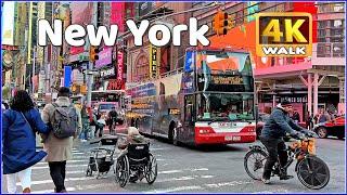 【4K】𝐖𝐀𝐋𝐊  NEW YORK City  Manhattan  walking tour! NYC - USA NY