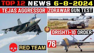 Indian Defence Updates : Tejas Aggressor Test,Virupaksha Radar,Larger 3rd Carrier,76 Drishti-10 Deal