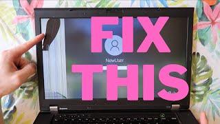 Let's Fix a Broken LCD on a Laptop | Lenovo Thinkpad T530 Screen Replacement Step by Step EASY!