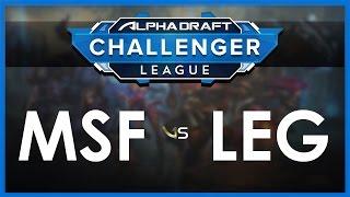 Misfits vs Legendary - Game 1 | AlphaDraft Challenger League - Semifinal