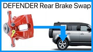 Land Rover Defender L663 P400 Rear Brake Calliper Swap / Upgrade