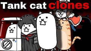 All tank cat CLONES in the battle cats | early morning humor